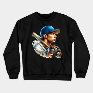 Baseball Player Crewneck Sweatshirt